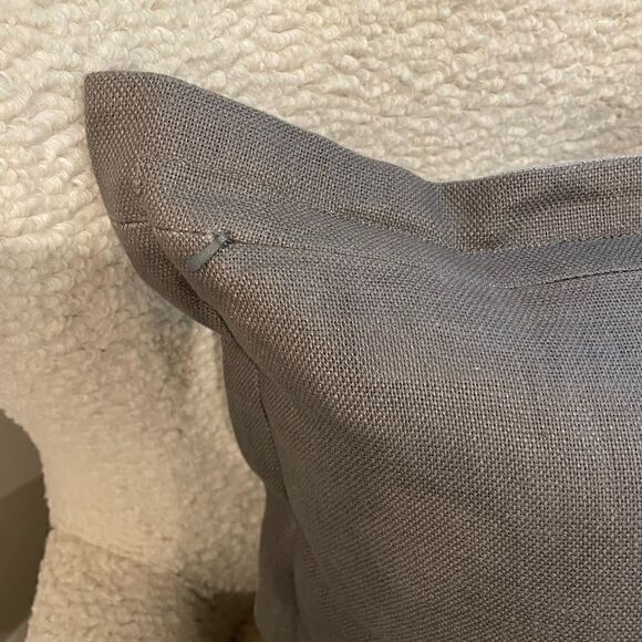 Pottery Barn Belgian Flax Linen Double Flange Throw Pillow - Picture 4 of 7